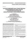 Научная статья на тему 'Система взаимодействия государственных и предпринимательских структур в стратегическом развитии инфраструктурного обеспечения бизнеса'