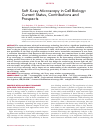 Научная статья на тему 'Soft X-ray Microscopy in Cell Biology: Current Status, Contributions and Prospects'