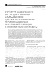 Научная статья на тему 'Структура эндокринного бесплодия и значение ультразвуковой диагностики в выявлении гормонозависимых заболеваний у женщин с эндокринным бесплодием'