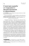 Научная статья на тему 'Структура ущерба от подушевого финансирования в образовании'