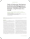 Научная статья на тему 'Study of molecular mechanisms involved in the pathogenesis of immune-mediated inflammatory diseases, using psoriasis as a model'