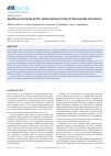 Научная статья на тему 'Synthesis and study of the antimicrobial activity of nifuroxazide derivatives'