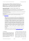 Научная статья на тему 'The Assessment of Photo-Induced Toxicity of [NaYF4:Yb3+, Er3+] Upconversion Nanoparticles on Model Normal and Cancer Cell Lines in Vitro'