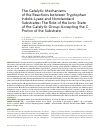 Научная статья на тему 'THE CATALYTIC MECHANISMS OF THE REACTIONS BETWEEN TRYPTOPHAN INDOLE-LYASE AND NONSTANDARD SUBSTRATES: THE ROLE OF THE IONIC STATE OF THE CATALYTIC GROUP ACCEPTING THE Cα PROTON OF THE SUBSTRATE'