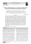 Научная статья на тему 'The Effect of Highly Pathogenic Avian Influenza (HPAI) H5N1 Outbreaks on Mixed Species Poultry Farms in Nigeria'