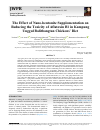 Научная статья на тему 'The Effect of Nano-bentonite Supplementation on Reducing the Toxicity of Aflatoxin B1 in Kampung Unggul Balitbangtan Chickens’ Diet'