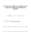 Научная статья на тему 'The effect of partiality and adaptivity on the complexity of FSM state identification problems'