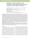 Научная статья на тему 'The effect of tnf and VEGF on the properties of EA. Hy926 endothelial cells in a model of multi-cellular spheroids'