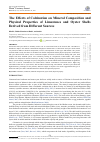 Научная статья на тему 'The Effects of Calcination on Mineral Composition and Physical Properties of Limestones and Oyster Shells Derived from Different Sources'