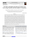 Научная статья на тему 'The Effects of Mospilan and Aktara Insecticides in the Feed on Egg Production and Meat Quality of Laying Hens'