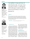 Научная статья на тему 'The impact evaluation of international ethnic ties on industrial companies’ opportunity exploitation when entering foreign markets'