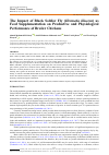 Научная статья на тему 'The Impact of Black Soldier Fly (Hermetia illucens) as Feed Supplementation on Productive and Physiological Performance of Broiler Chickens'