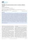 Научная статья на тему 'THE IMPACT OF THE GLOBAL DISTRIBUTION OF BATS ON MORTALITY IN COVID-19 PATIENTS'