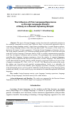 Научная статья на тему 'THE INFLUENCE OF PRIOR LANGUAGE EXPERIENCE ON FOREIGN LANGUAGE ANXIETY: A STUDY ON A RUSSIAN-SPEAKING SAMPLE'