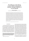 Научная статья на тему 'The influence of self-editing on micro skills development in academic writing in English as a second language'