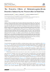 Научная статья на тему 'The Protective Effects of Melatonin against Brain Disorders Induced by the Western Diet in Male Rats'