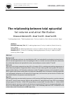 Научная статья на тему 'The relationship between total epicardial fat volume and atrial fibrillation'