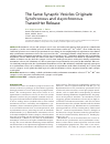 Научная статья на тему 'The same synaptic vesicles originate synchronous and asynchronous transmitter release'