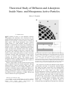 Научная статья на тему 'Theoretical Study of Diffusion and Adsorption Inside Nano- and Mesoporous Active Particles'