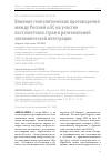 Научная статья на тему 'Влияние геополитических противоречий между Россией и ЕС на участие постсоветских стран в региональной экономической интеграции'