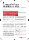 Научная статья на тему 'Влияние обработки охлажденного мяса на корреляцию между рH и красным цветом'