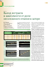 Научная статья на тему 'Выход экстракта в зависимости от доли несоложеного ячменя в заторе'