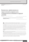 Научная статья на тему 'Взаимосвязь профессионально-педагогической направленности и академической успеваемости будущих учителей'