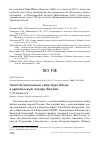 Научная статья на тему 'Залёт белоголового сипа Gyps fulvus в арктическую тундру Якутии'