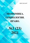 Научный журнал по экономике и бизнесу,социологическим наукам,праву, 'Экономика. Социология. Право'